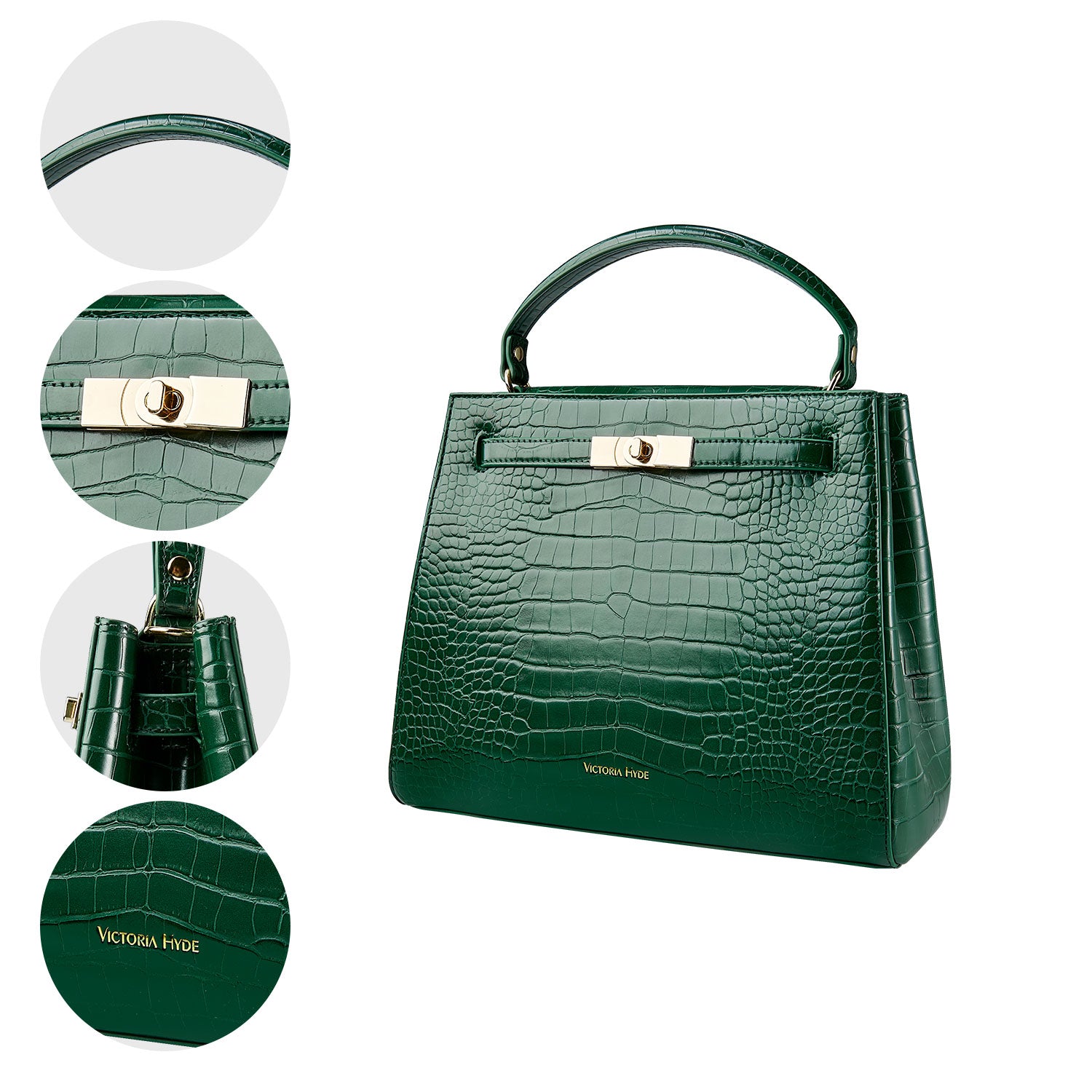 Handbag Victoria III in green – Victoria Hyde London
