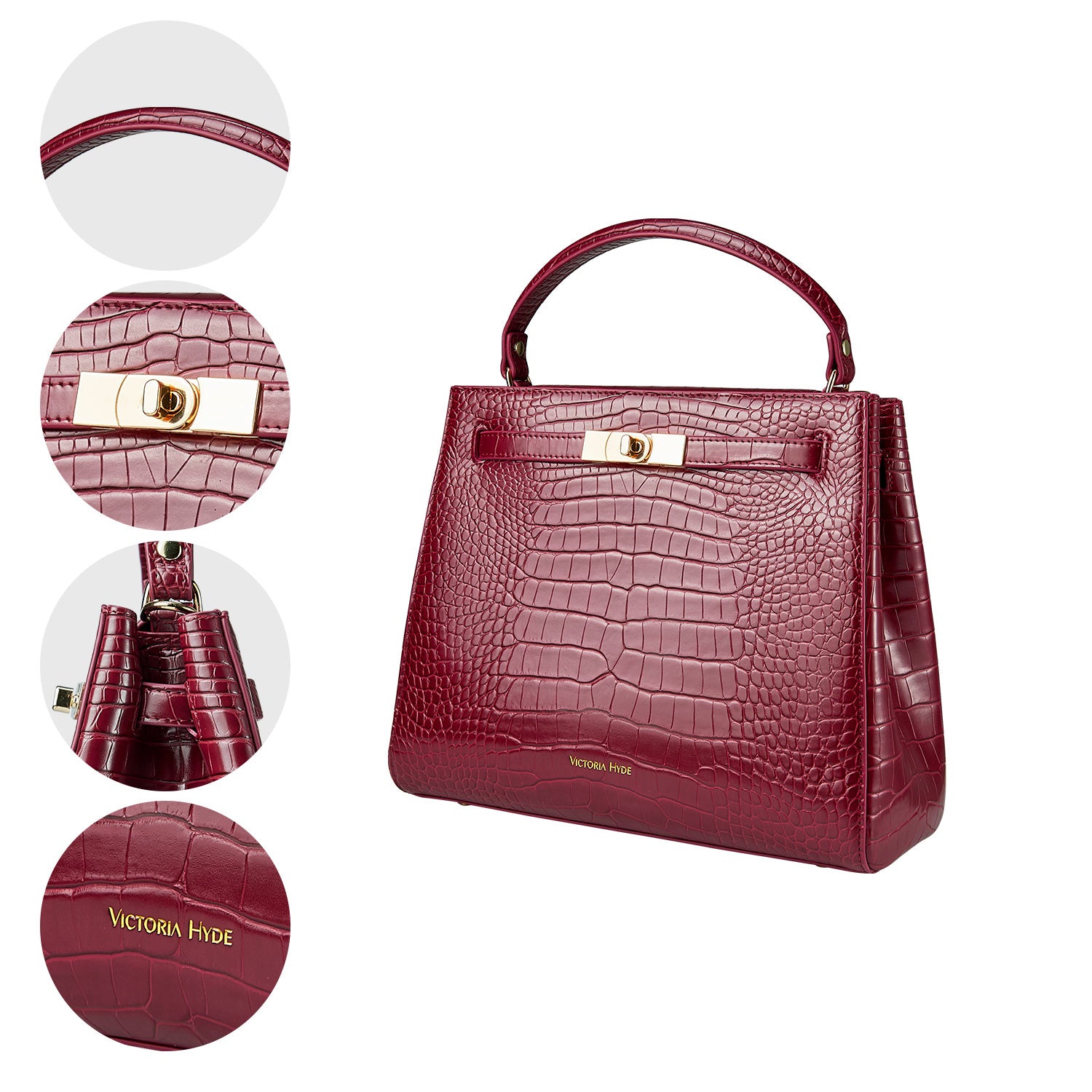 Handbag Victoria III in red