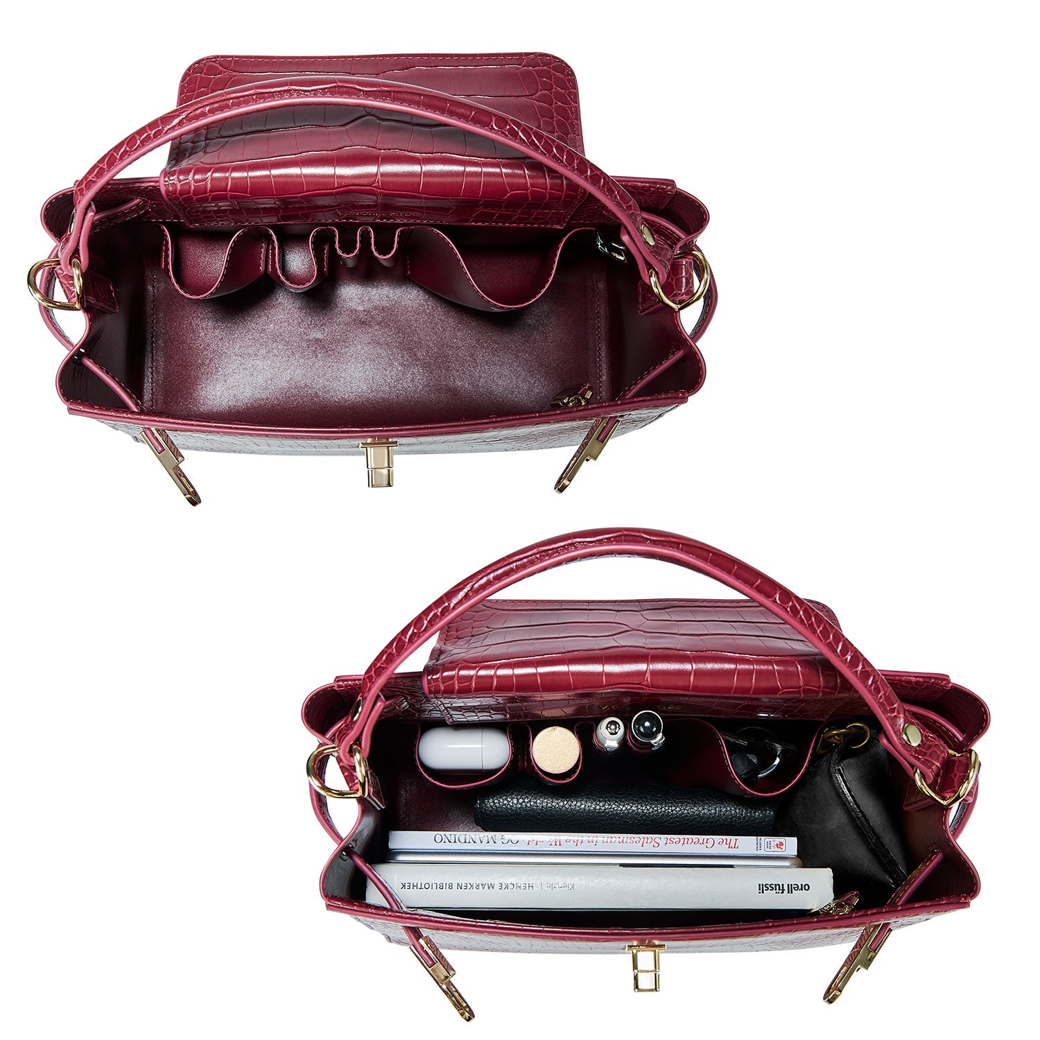 Handbag Victoria III in red