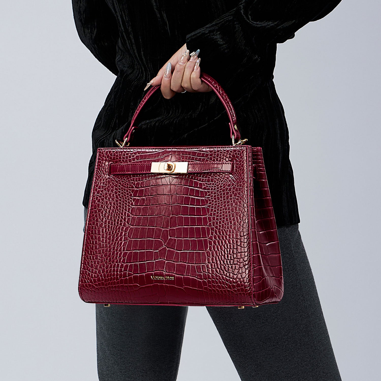 Handbag Victoria III in red