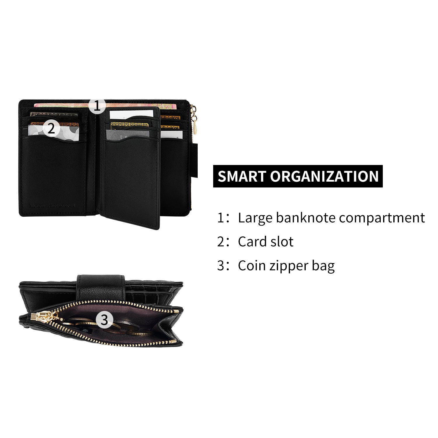 Wallet Rosi in black