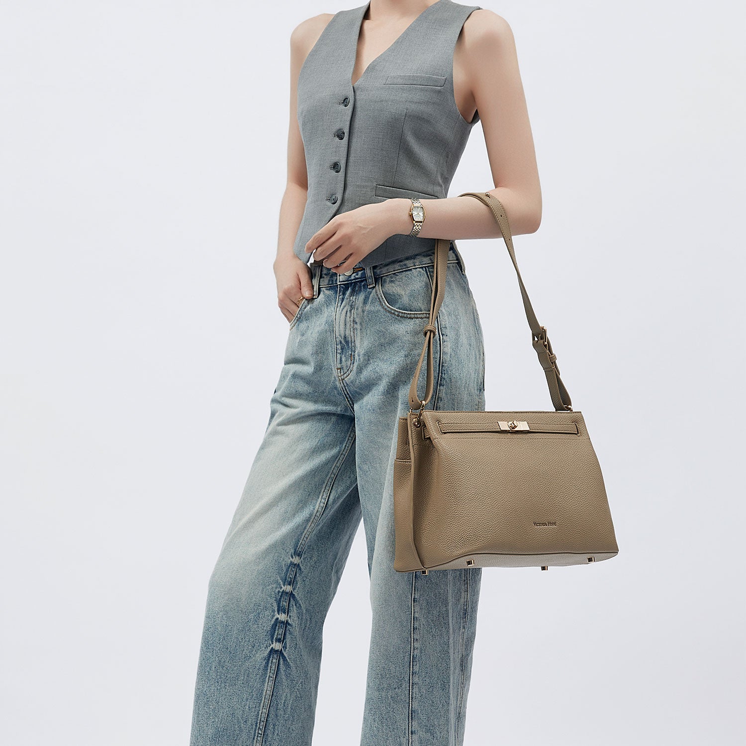 Business - Tasche "Alla" in Nude