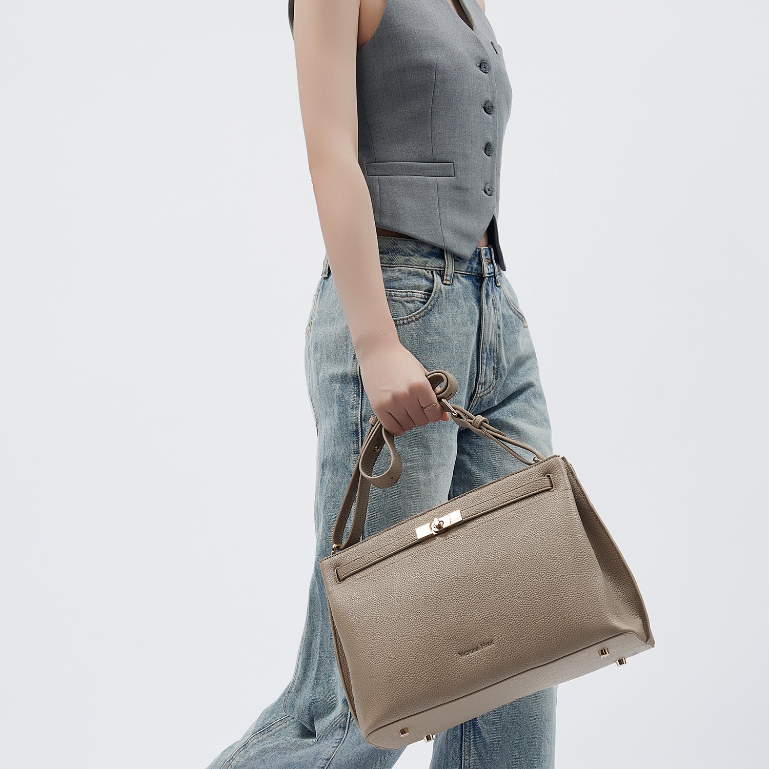 Business - Tasche "Alla" in Nude