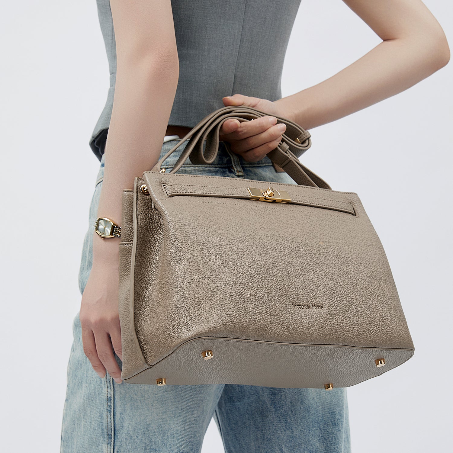 Business - Tasche "Alla" in Nude