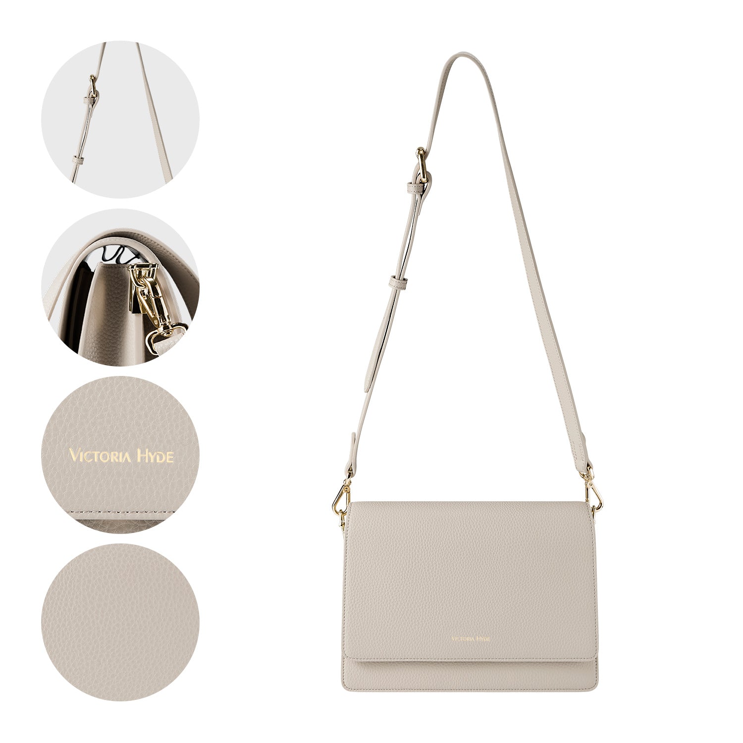 Handtasche "Luna" in Nude