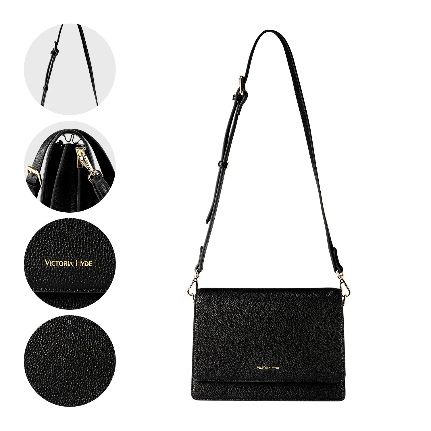 Handtasche "Luna" in Schwarz