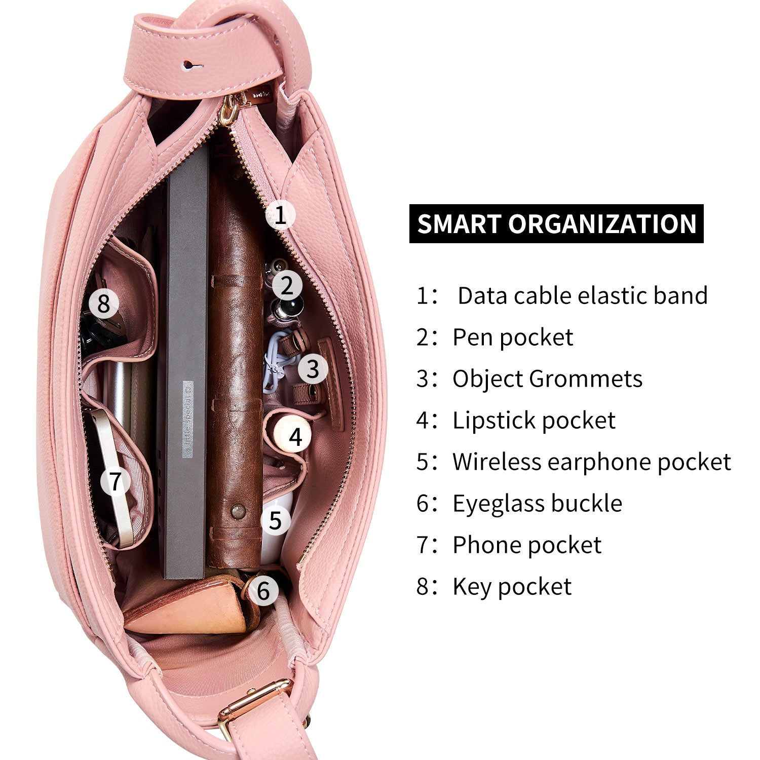 Handtasche "Olivia" in Pink