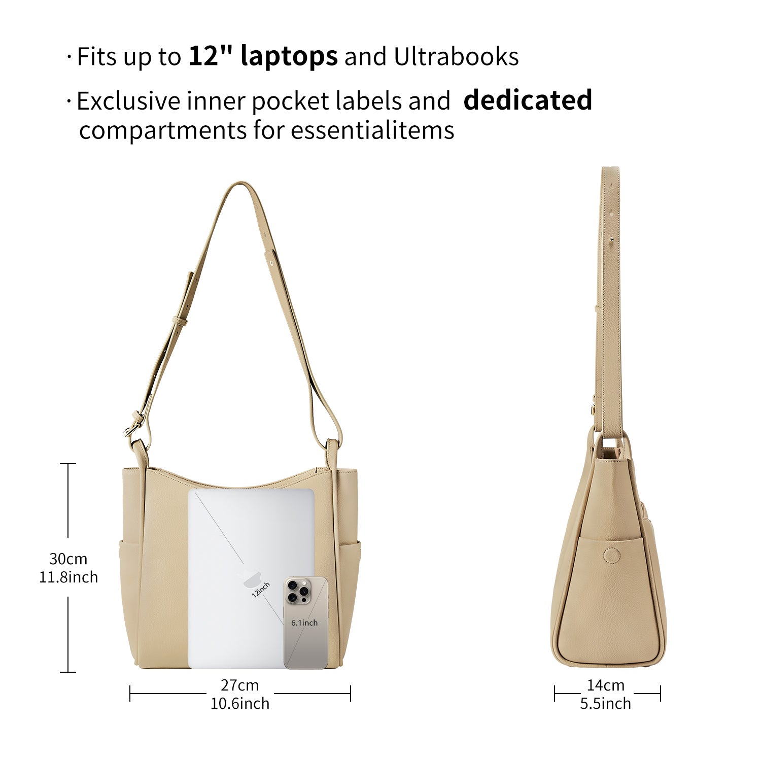 Handtasche "Olivia" in Nude