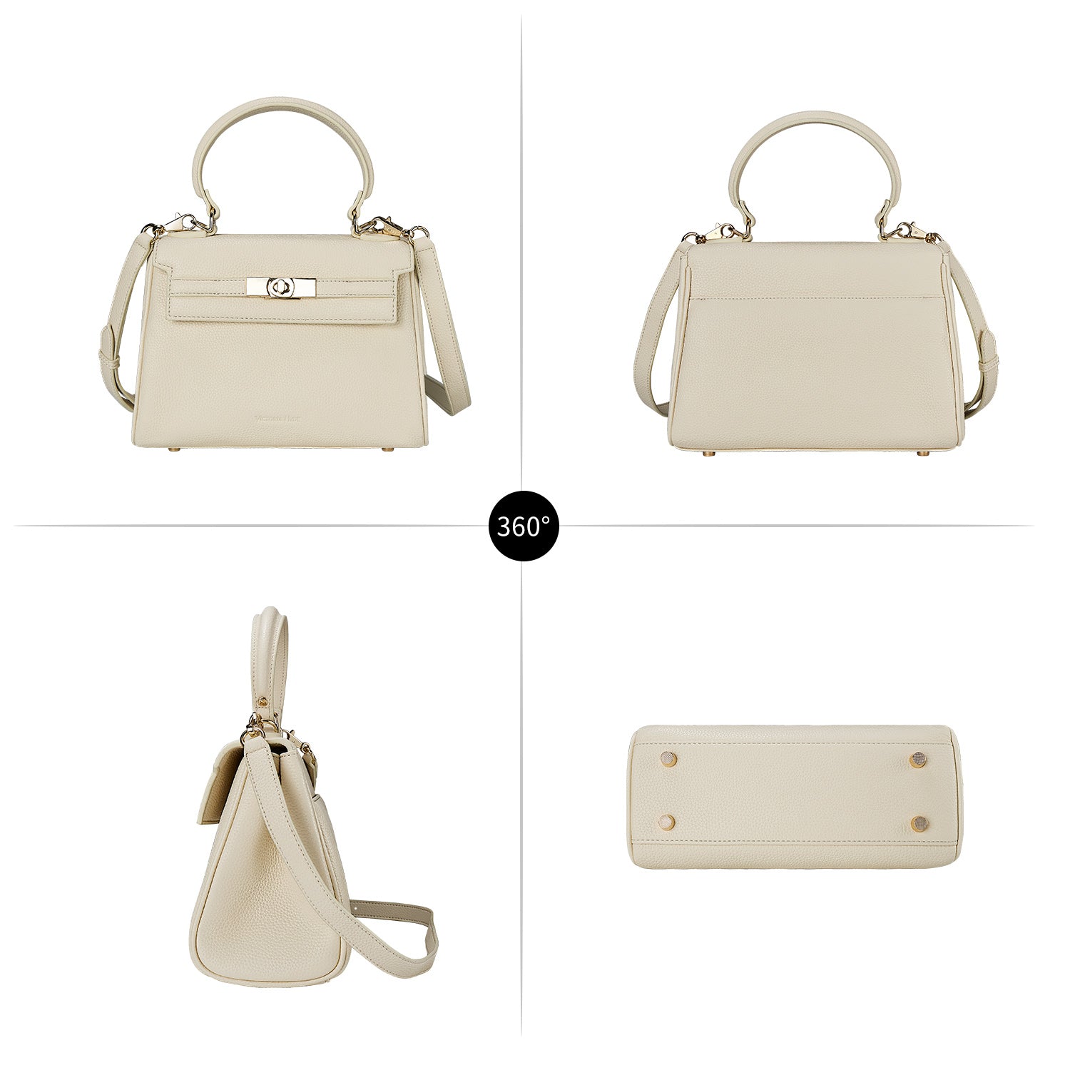 Victoria Small Damenhandtasche in Beige
