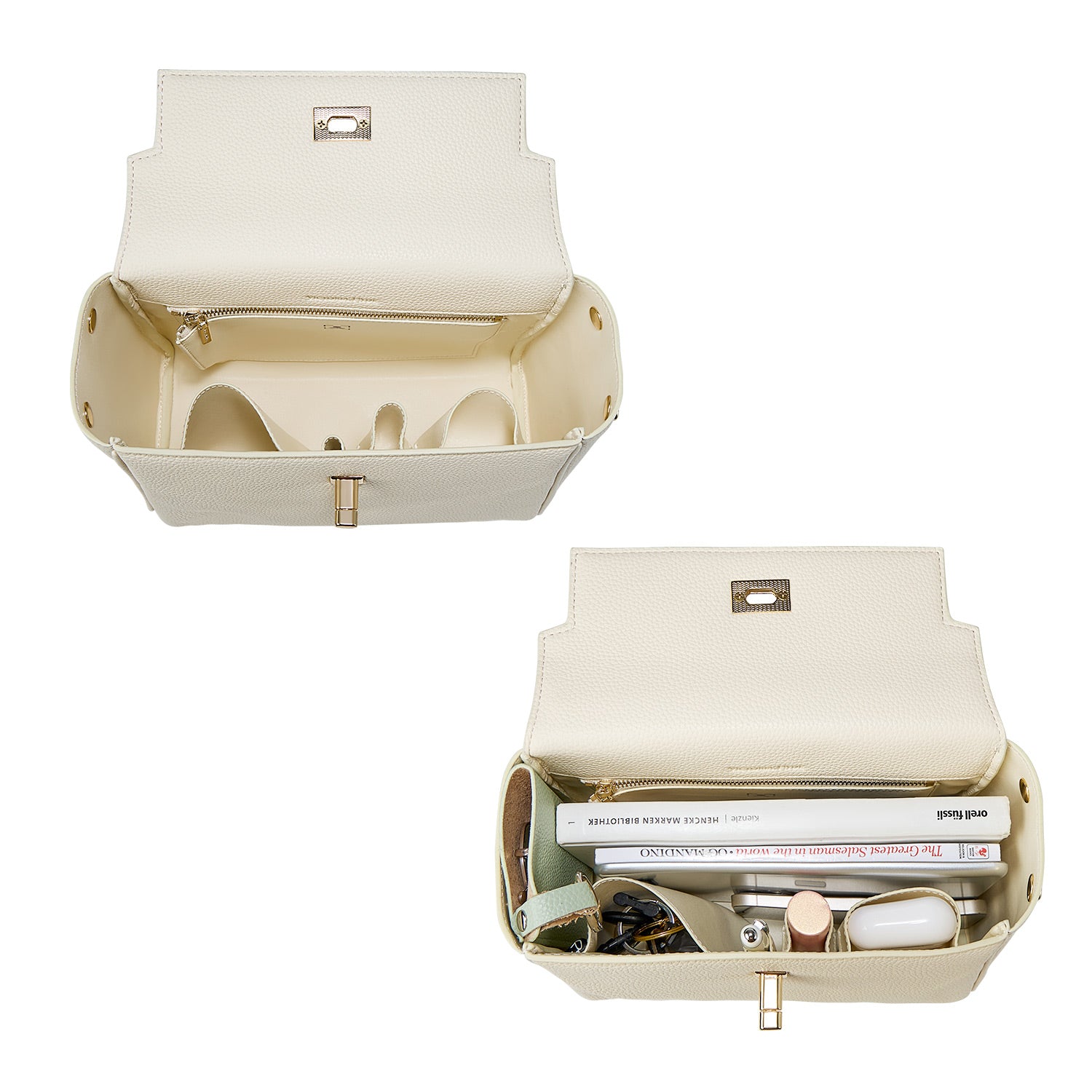Victoria Small Damenhandtasche in Beige