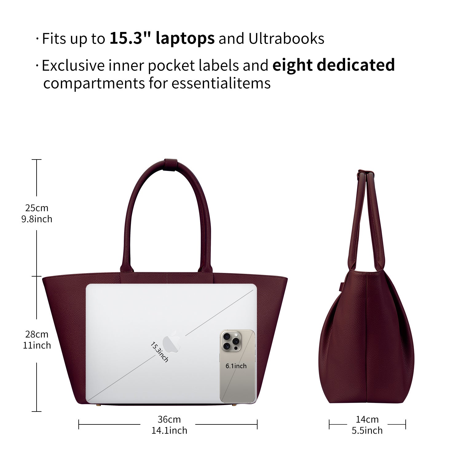 Business & Laptop Handtasche Ada Rot