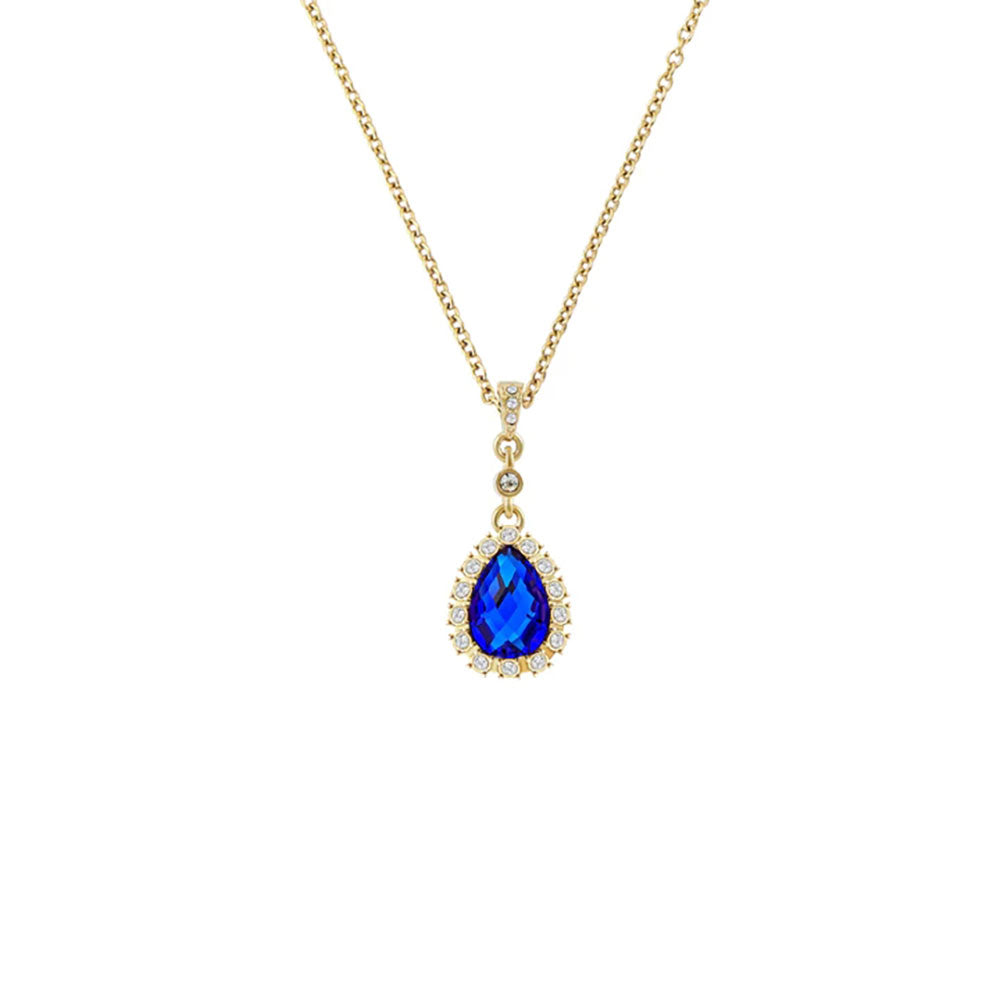 Victoria Hyde, VH80076F, Princess&#39;s Water Drop, Halskette, Schmuck, Gold Blau, Details