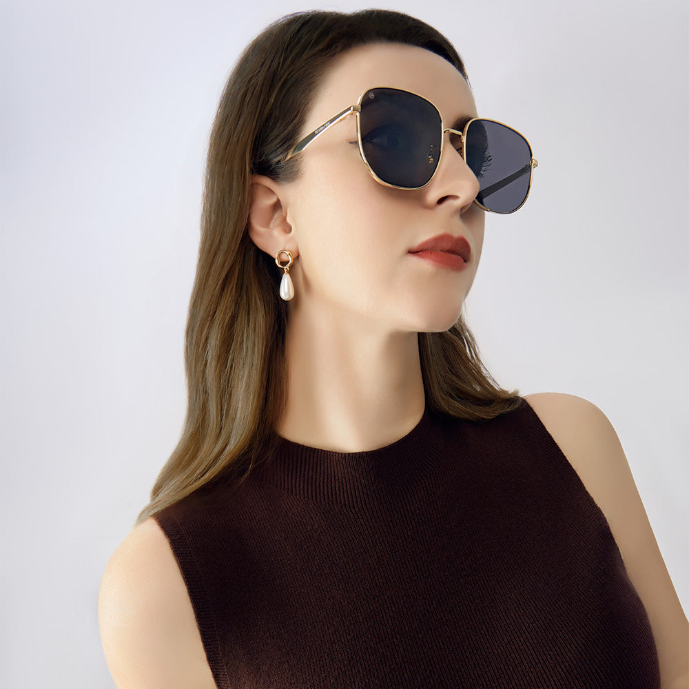 Sonnenbrille Danny in Schwarz