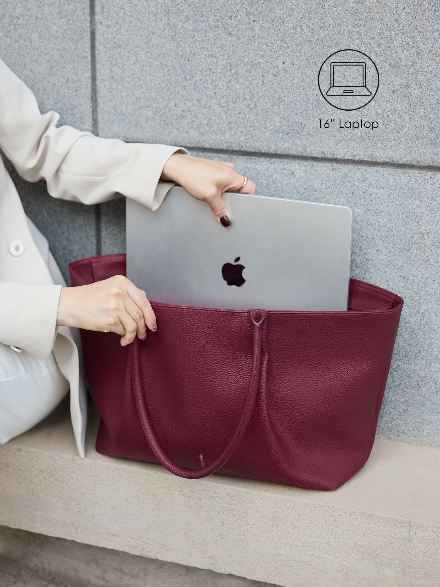 Business & Laptop Handbag Ada Red | Fits up to 16