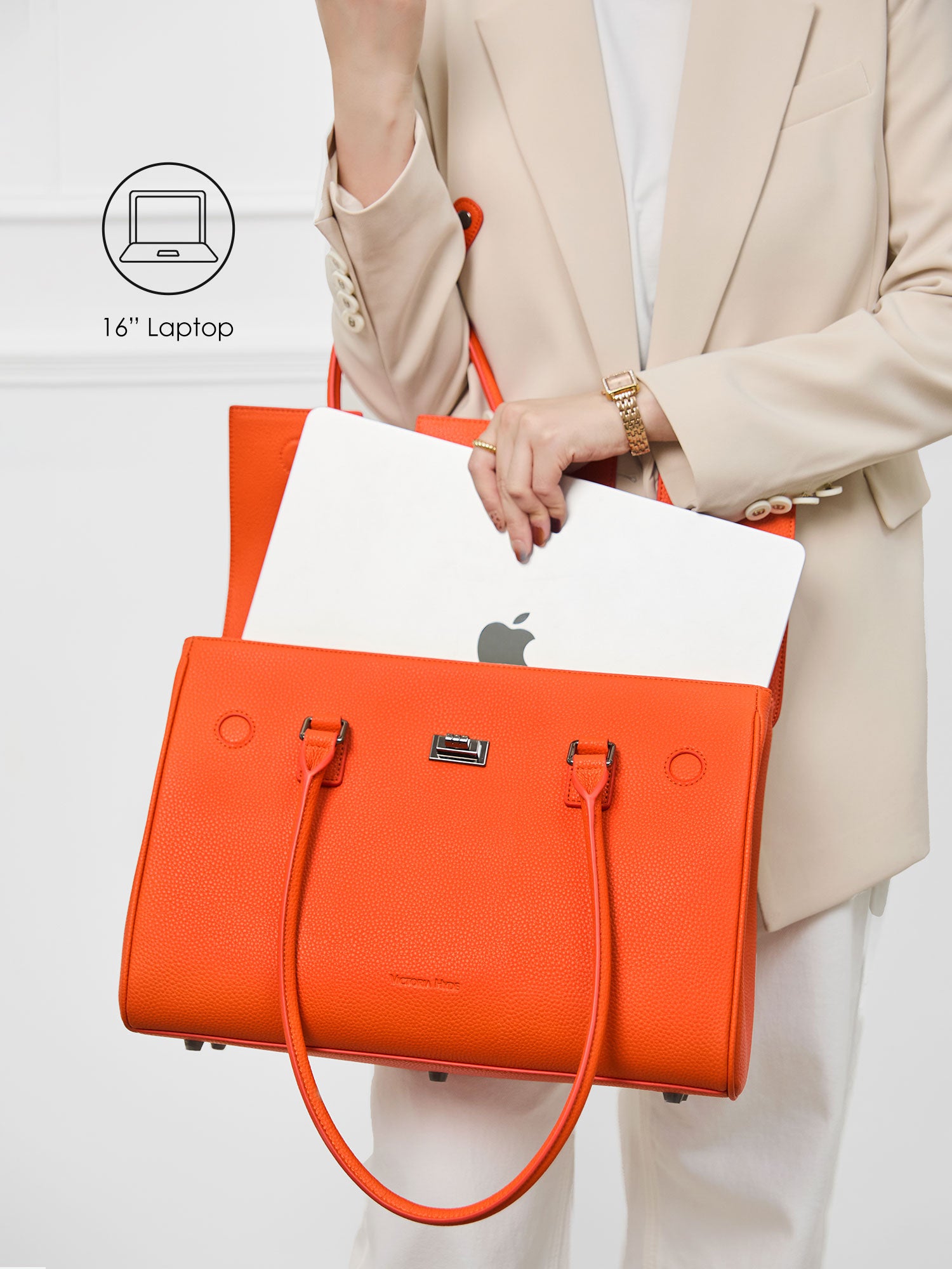 Business Laptop Tasche Jolene groß orange | Für Laptops bis 16