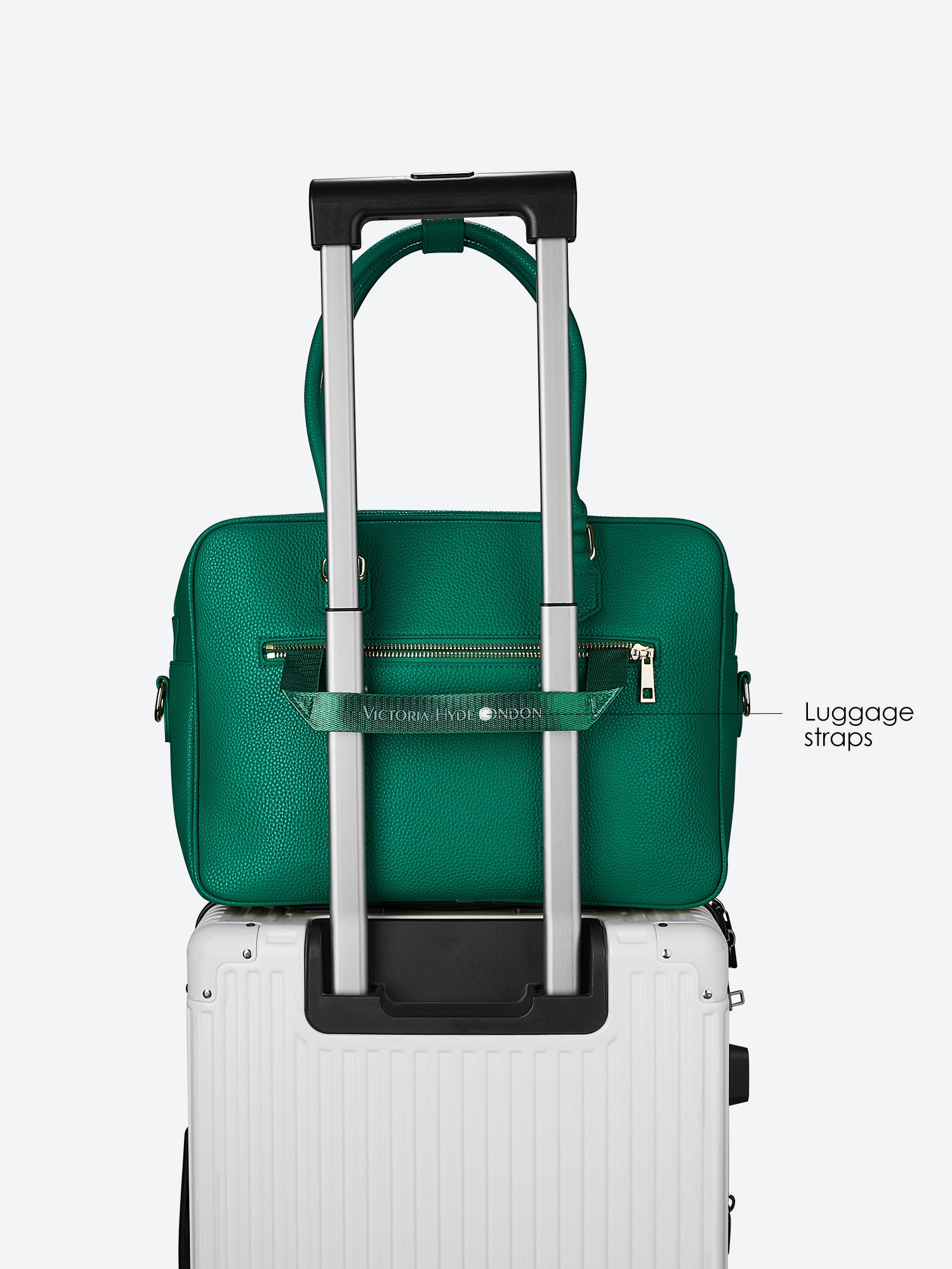 Business & notebook handbag Margaret large green – Victoria Hyde 