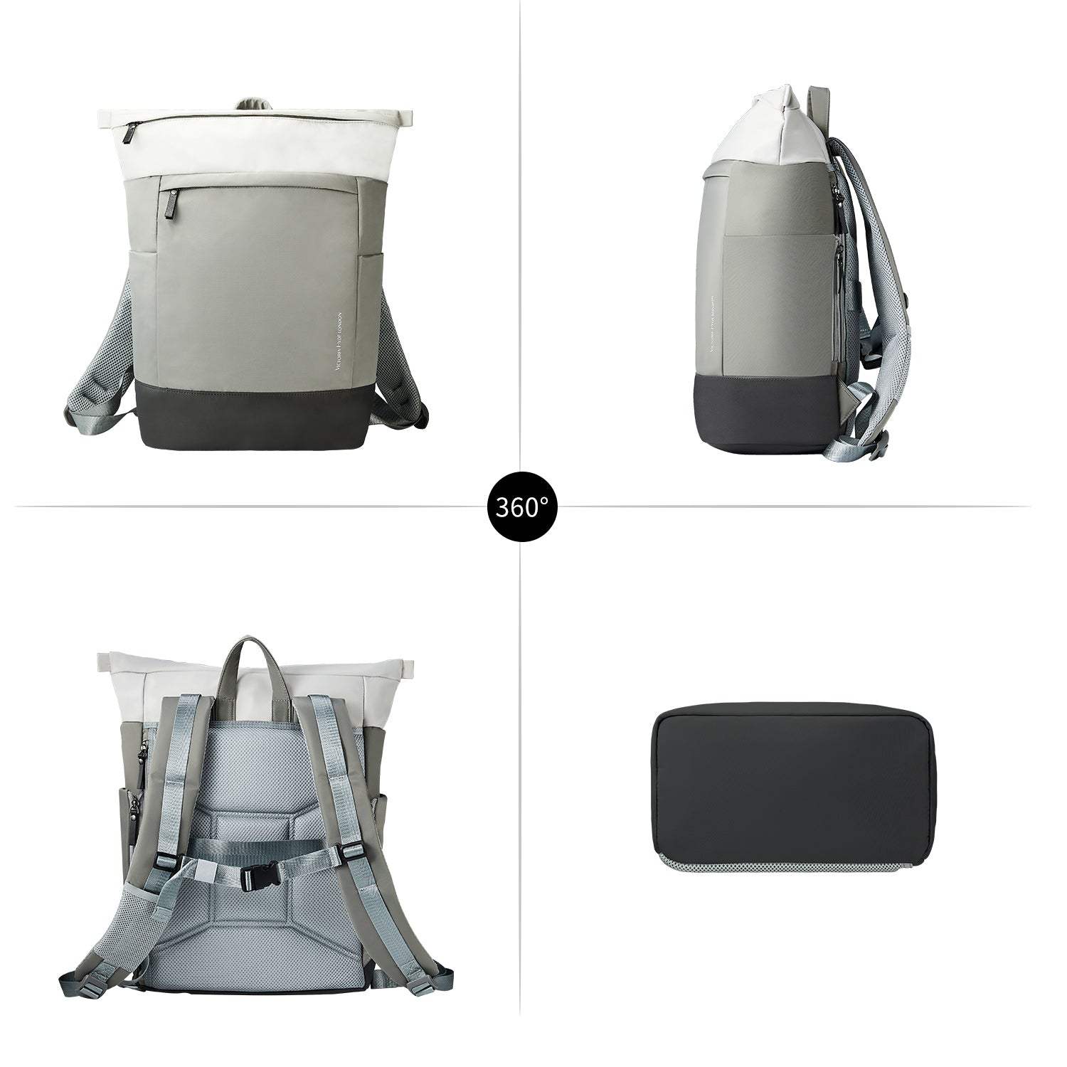 Backpack Wendy Large in Gray – Victoria Hyde London