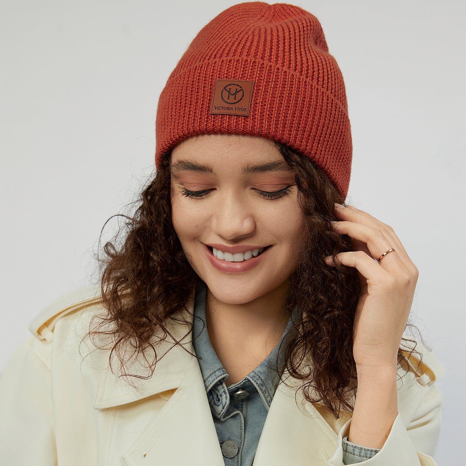 Wool hat Brendt in Reddish-brown for women in business