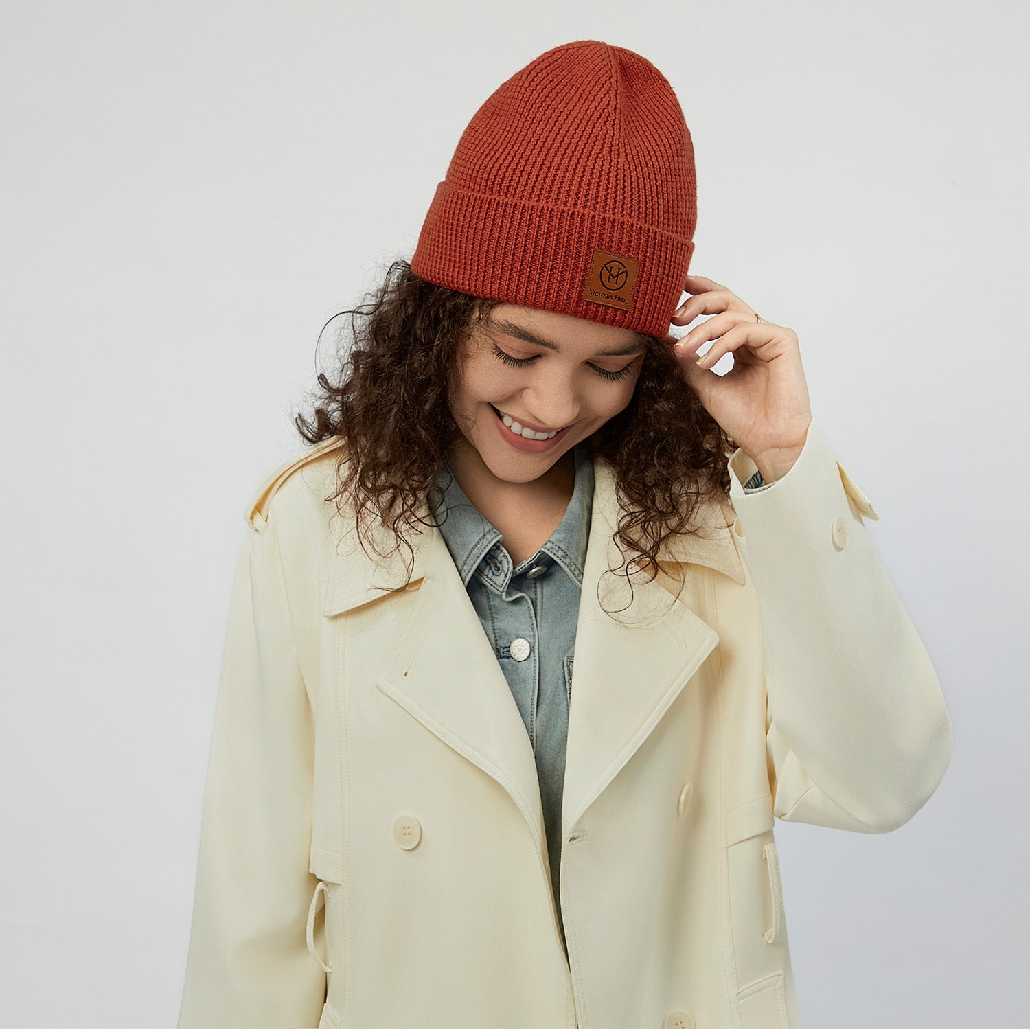 Wool hat Brendt in Reddish-brown for women in business