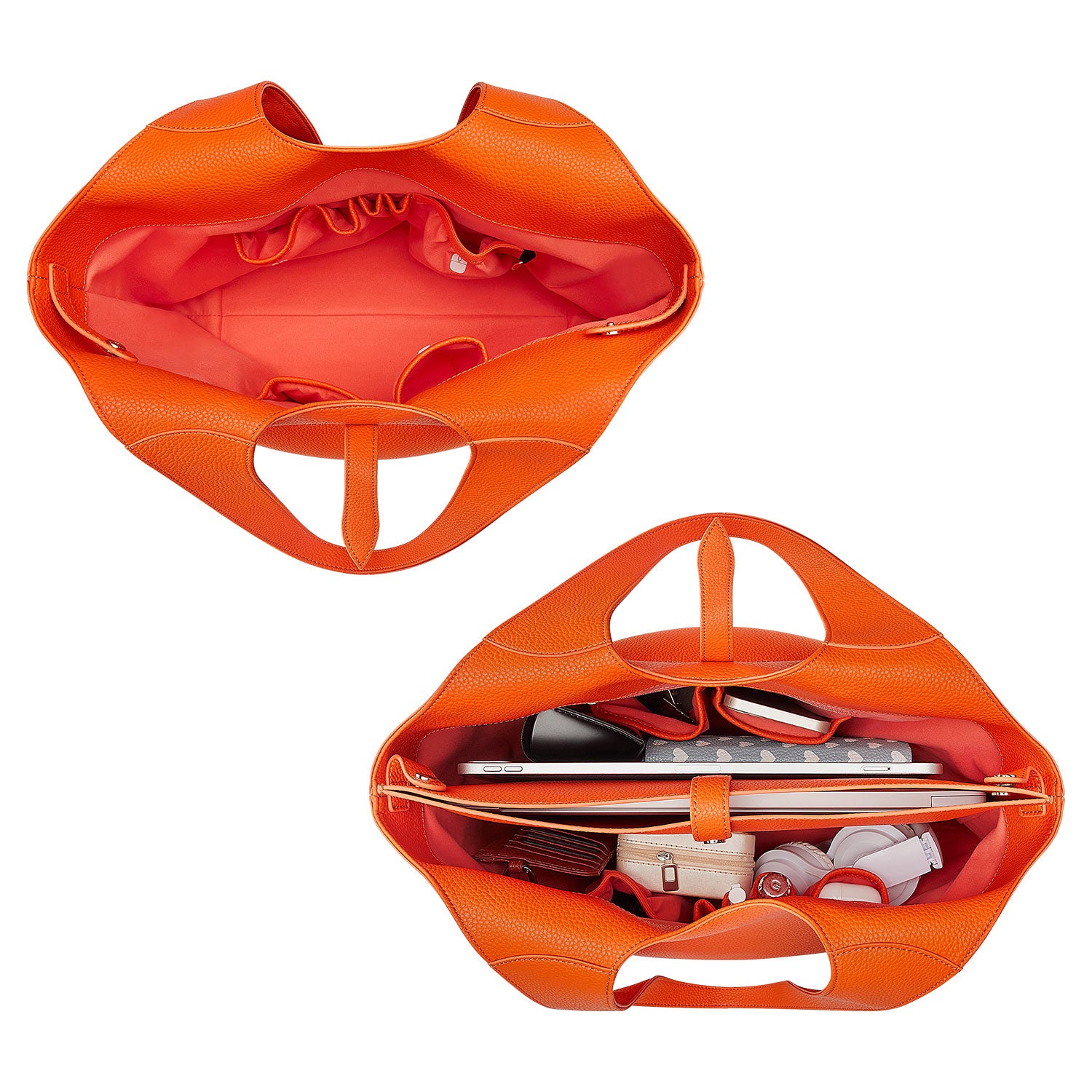 New Work Bag Strive Orange sustainable tote bag with laptop compartment for women in business