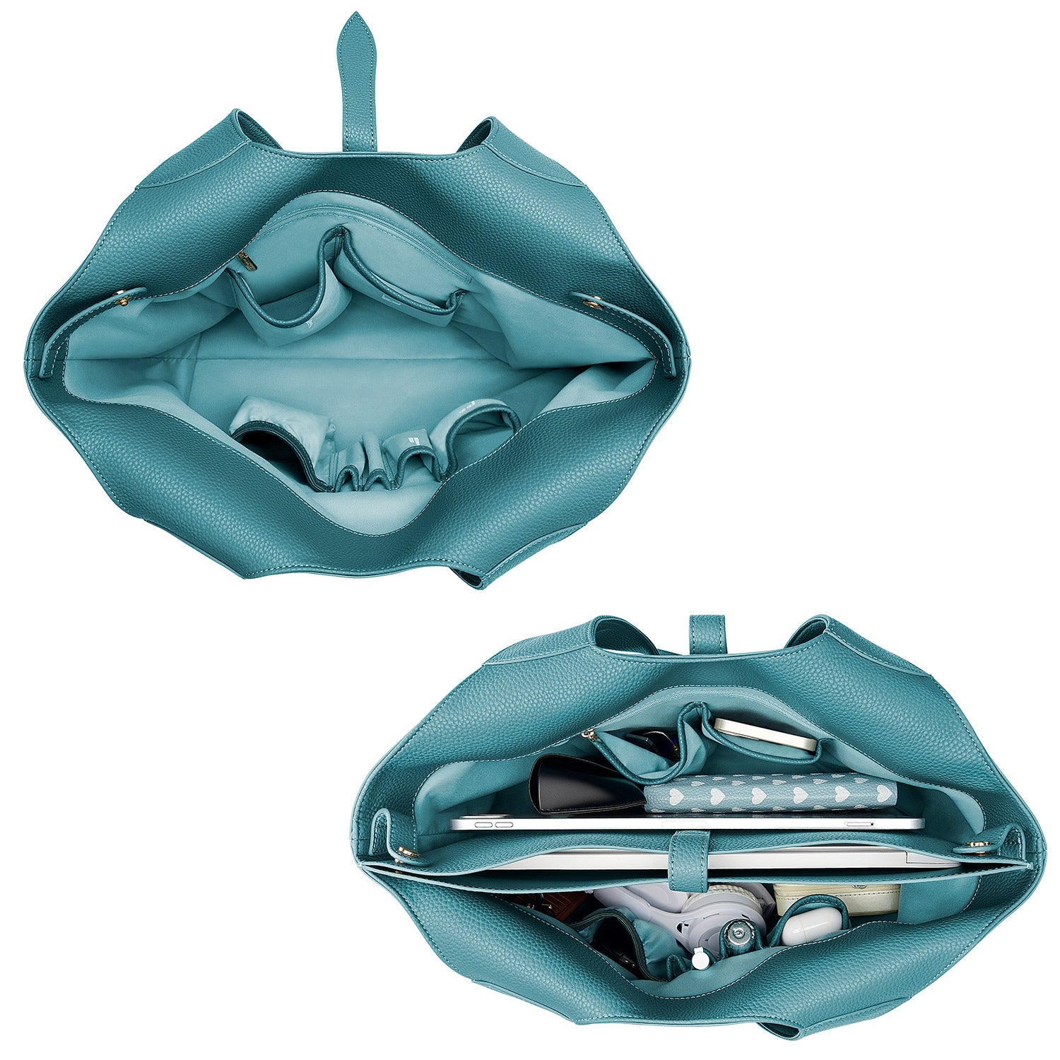 New Work Bag Strive Blue sustainable tote bag with laptop compartment for women in business