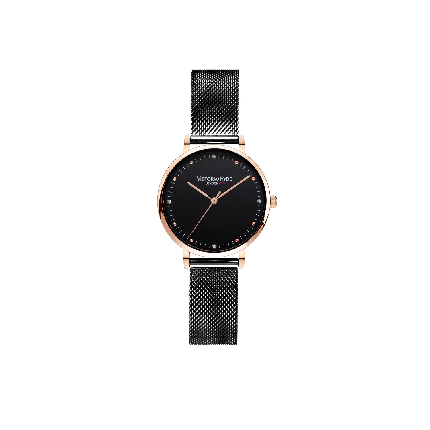 The Portobello Collection watch in black rose gold