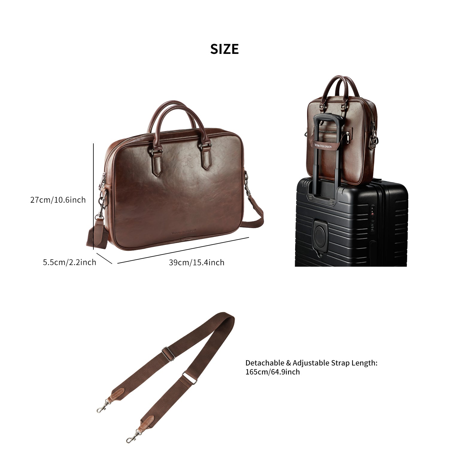 BUSINESS - Daniel men&#39;s business crossbody bag brown