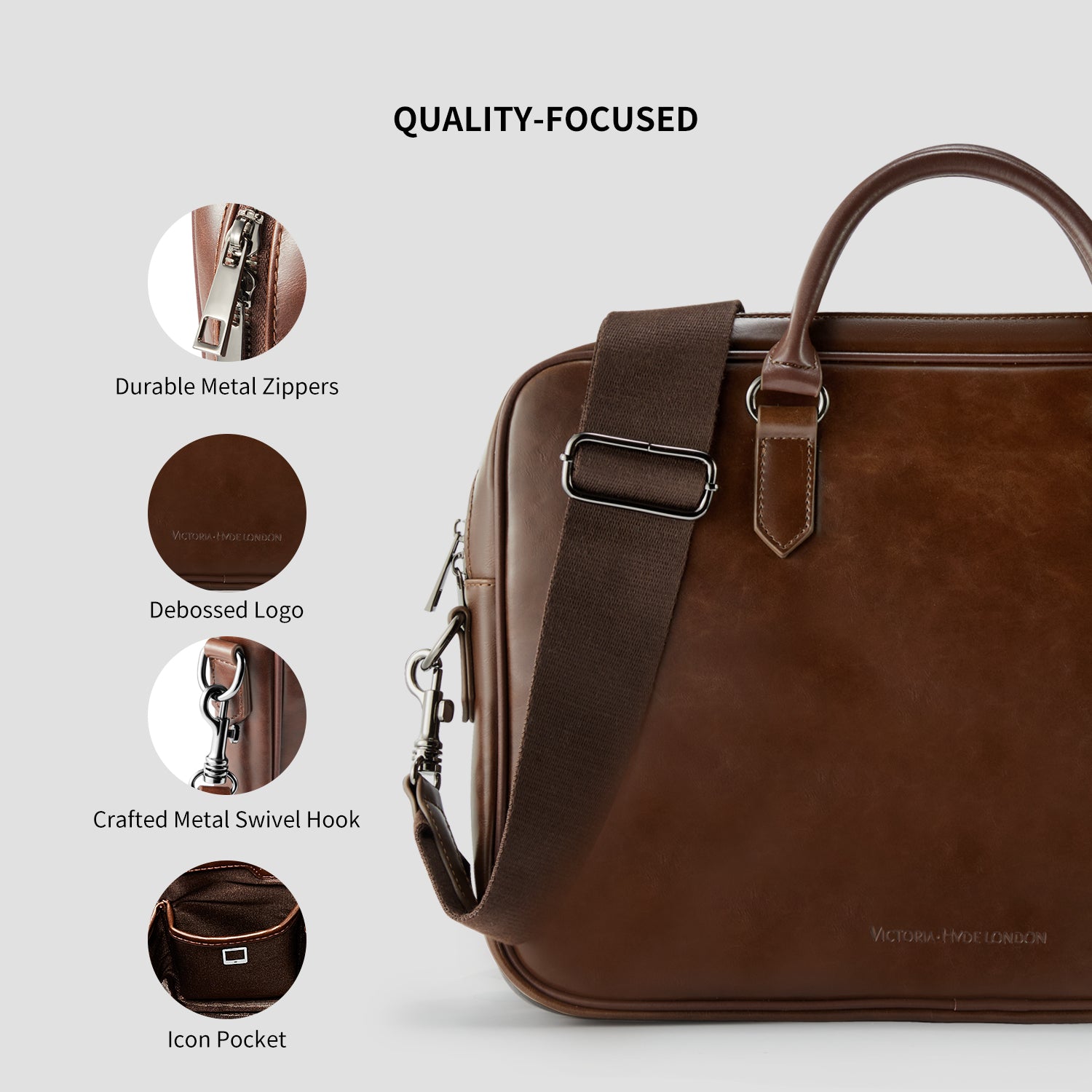 BUSINESS - Daniel men&#39;s business crossbody bag brown