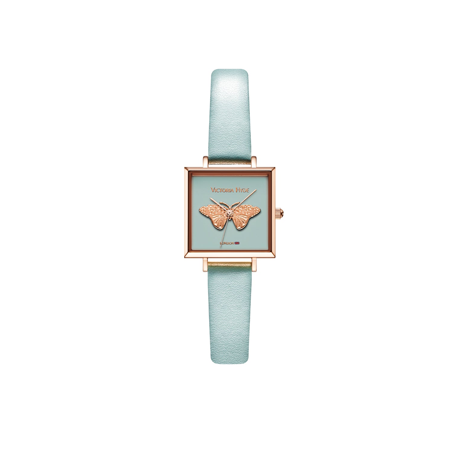 Watch Maida Vale Butterfly Edged in Blue Rosegold