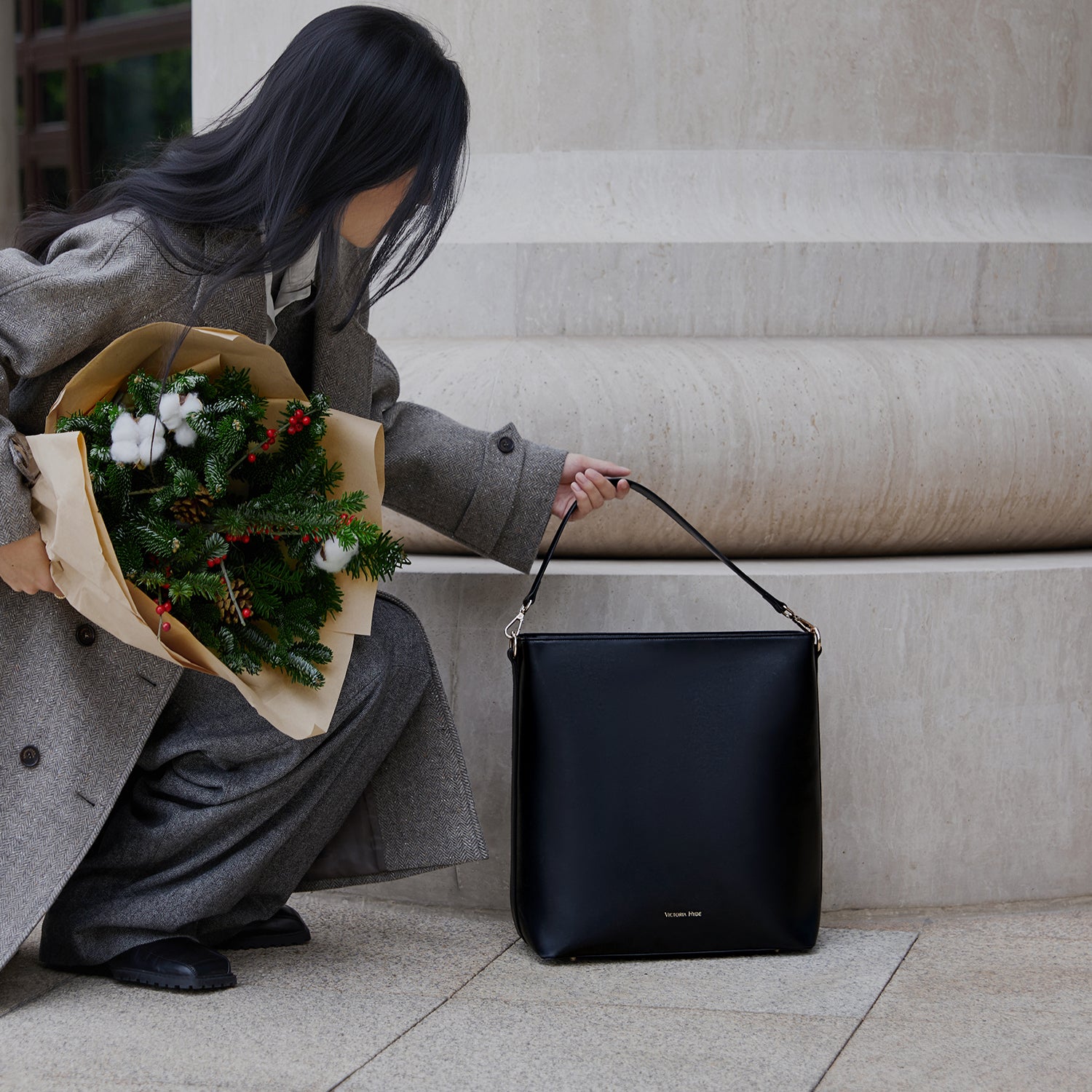 Business &amp; notebook handbag Kloey black