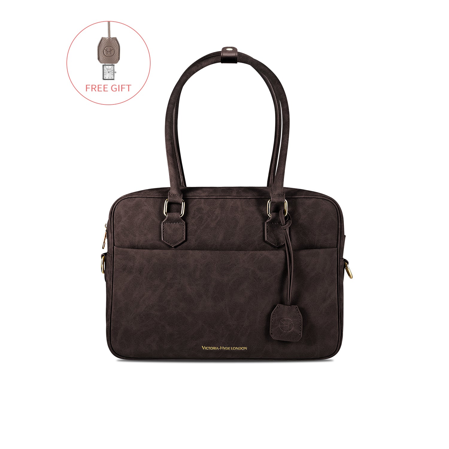 Business &amp; notebook handbag Margaret large brown 