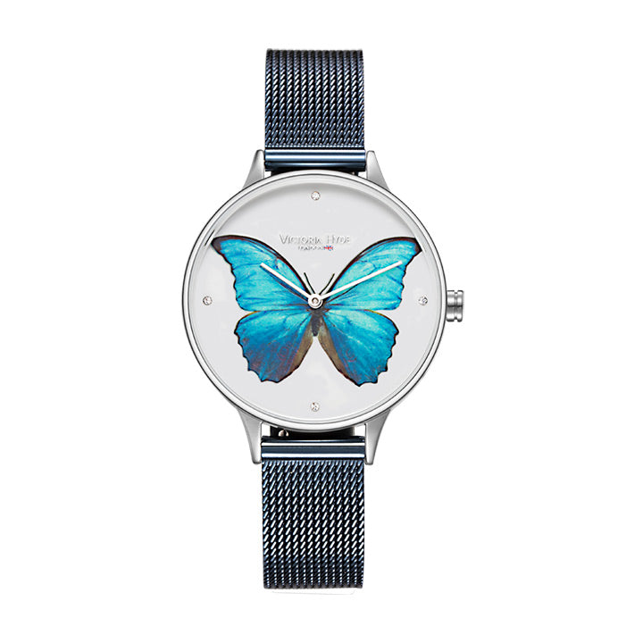 Uhr Parsons Green Butterfly Blau