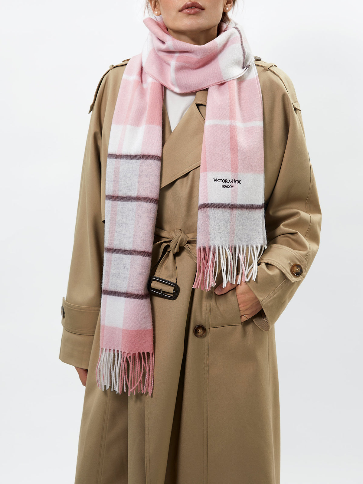 Sylvia Scarf in Light Pink