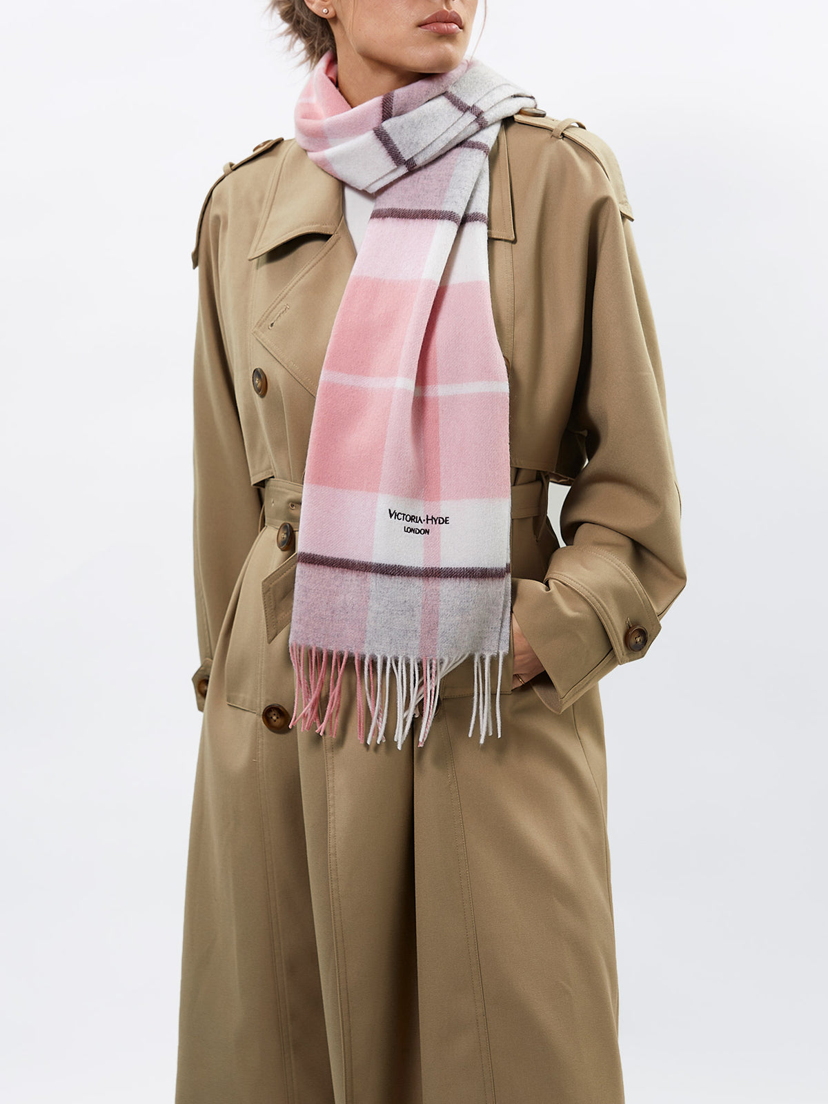 Sylvia Scarf in Light Pink