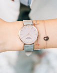 Watch Seven Sisters Classic Leather in Gray Pink