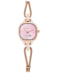 Watch Oxford Circus Edged Mesh in Rosegold Pink