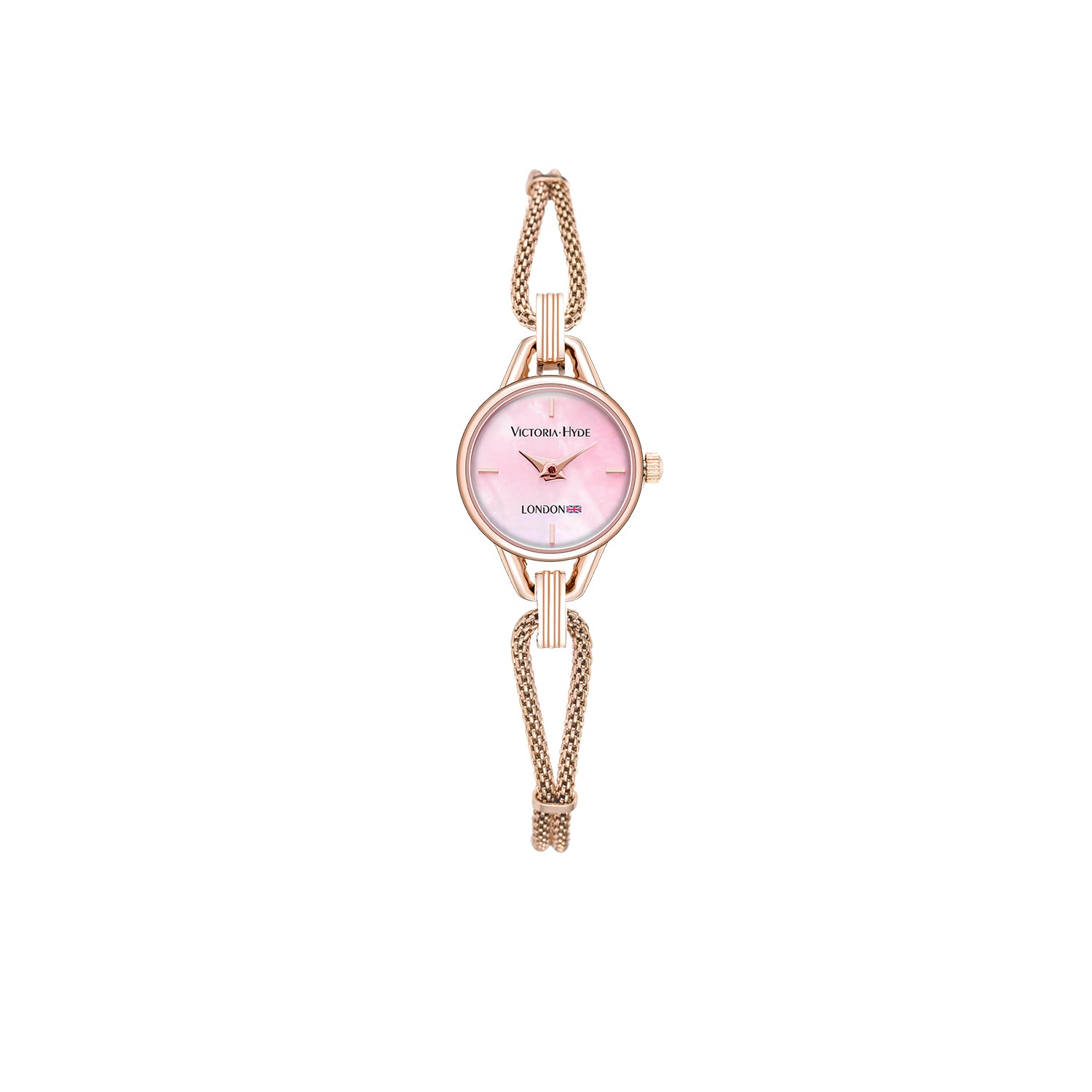 Watch Oxford Circus Round Mesh in Rosegold 