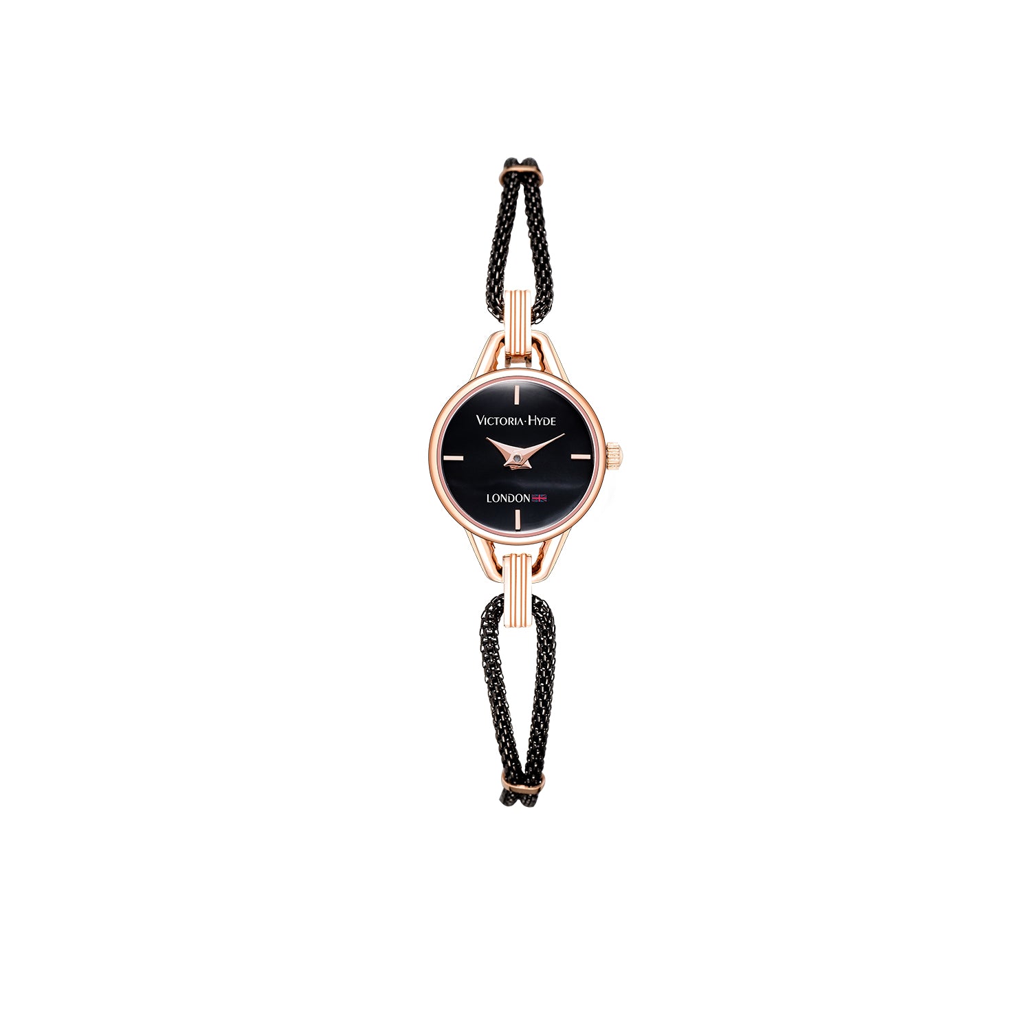 Watch Oxford Circus Round Mesh in Black 