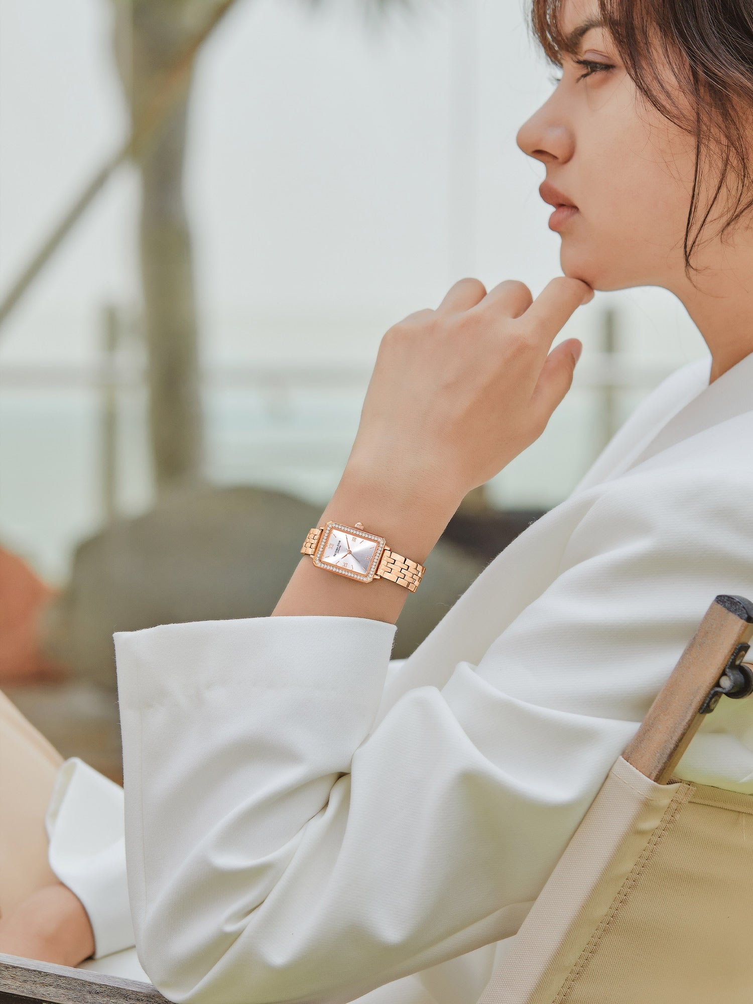 Westminster Damenuhr Roségold | 22x28mm Quarz | Victoria Hyde