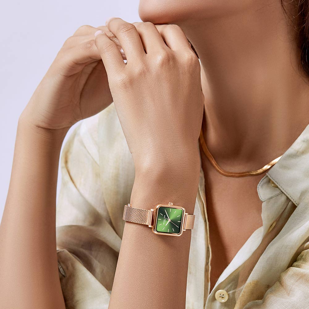 Victoria Hyde, VH30147, Rosegoldenes Mesharmband, Rosegoldenes Gehäuse, Damenuhr, Armbanduhr, Modelbild-4