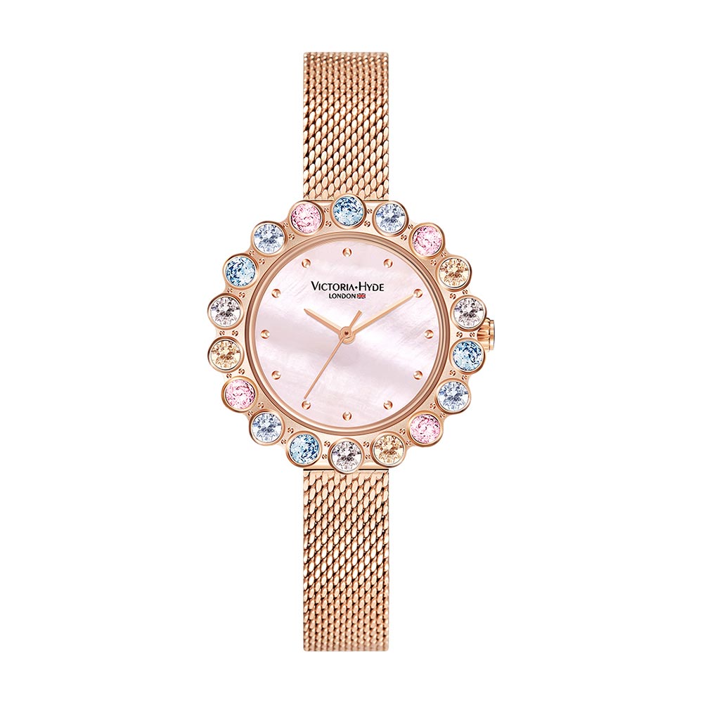 Victoria Hyde, VH30150, Petals, Rosegold, Damenuhr, Armbanduhr, Vorderansicht