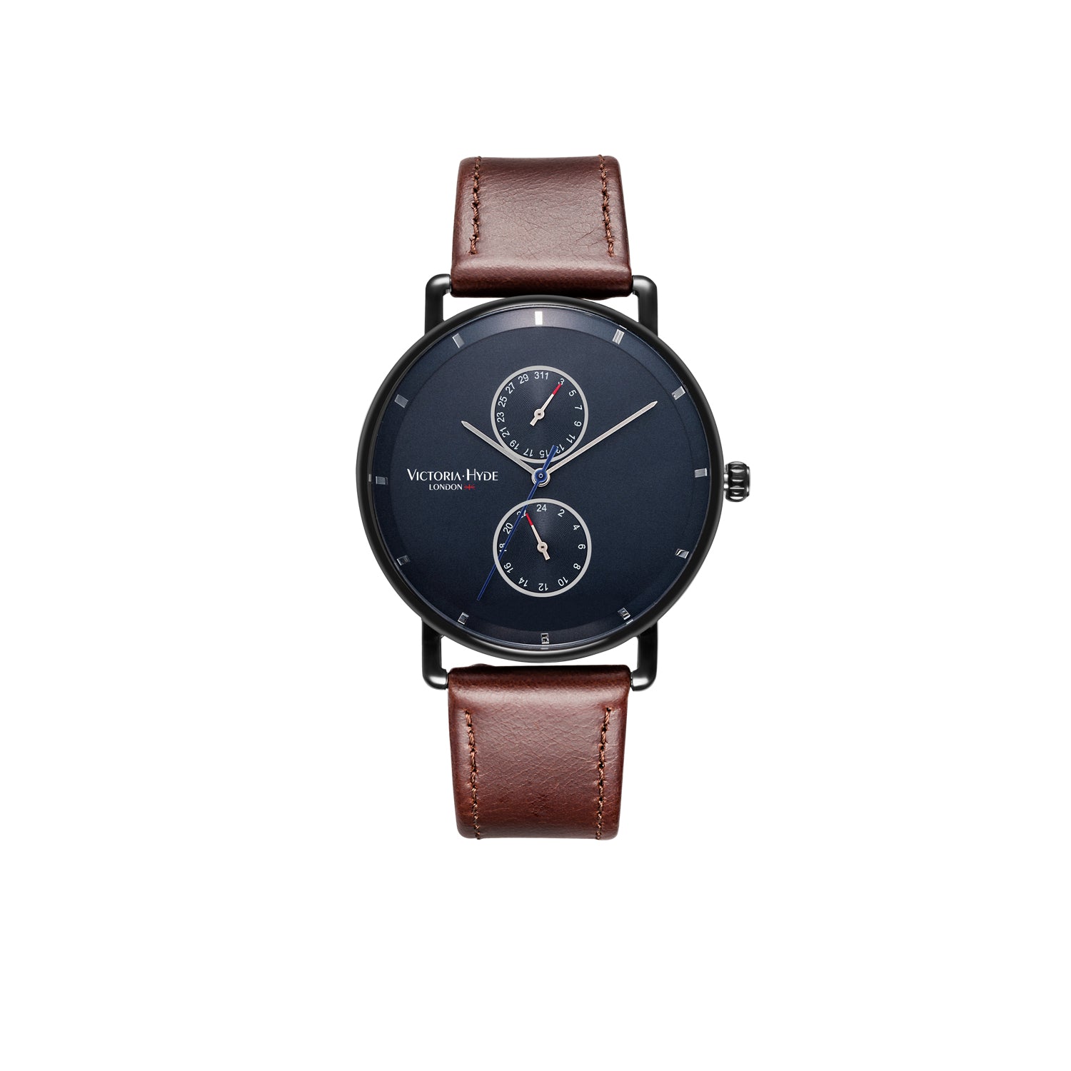 Watch Grange Hill Date Leather in Brown Black