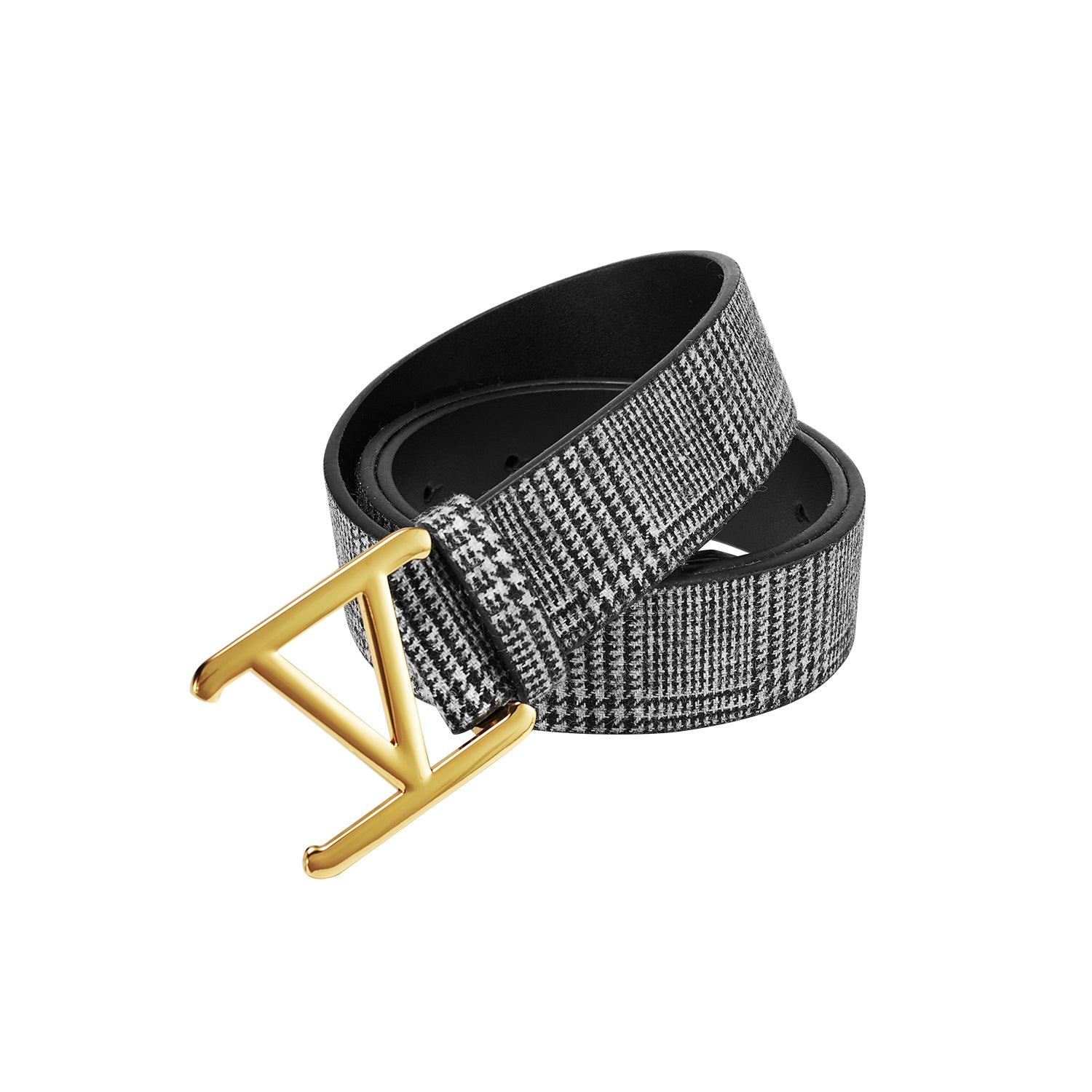 Belt Victor patterned in Black and White