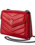 Victoria Hyde, English lady bag, Rot, Crossbody, Umhängetasche, Handtasche, Damentasche, Seitenansicht, VH60008