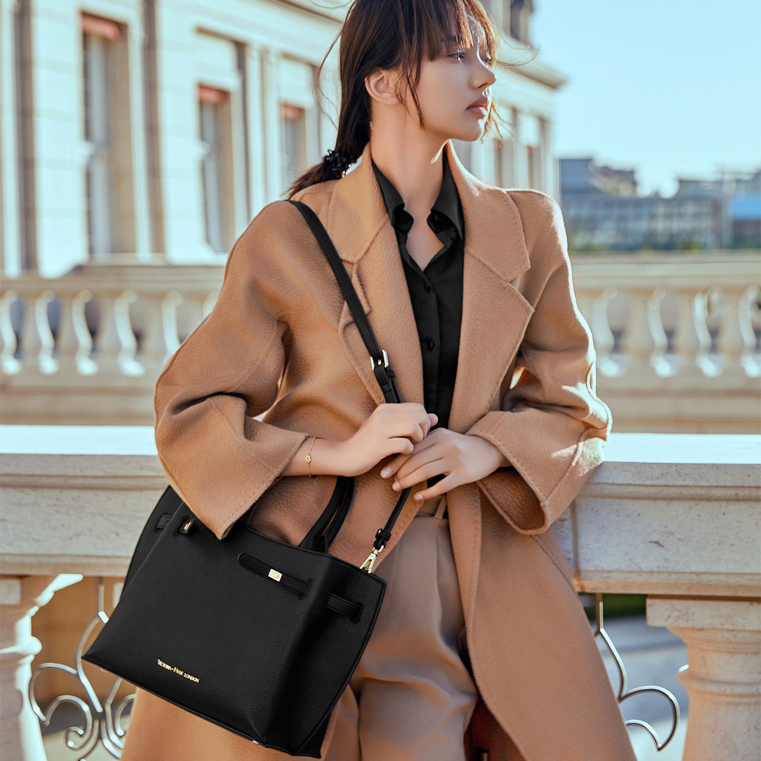 new work bag lambeth black business bag