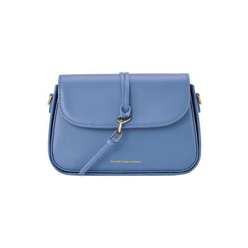 Victoria Hyde, VH60049A, Flower, Blau, Handtasche, Damentasche, Schultertasche, goldene Details, Vorderansicht