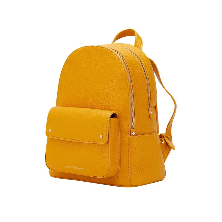 Buy CERIZ Yellow Zip Closure PU Womens Casual Backpack | Shoppers Stop