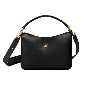 Victoria Hyde, VH60093, Glennis, Schwarz, Handtasche, Umhängetasche, Damentasche, gold Hardware, Vorderansicht