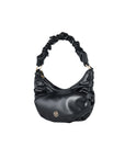 Victoria Hyde, VH60102, Cloud, Schwarz, Handtasche, Damentasche, Gold Details, Seitenansicht