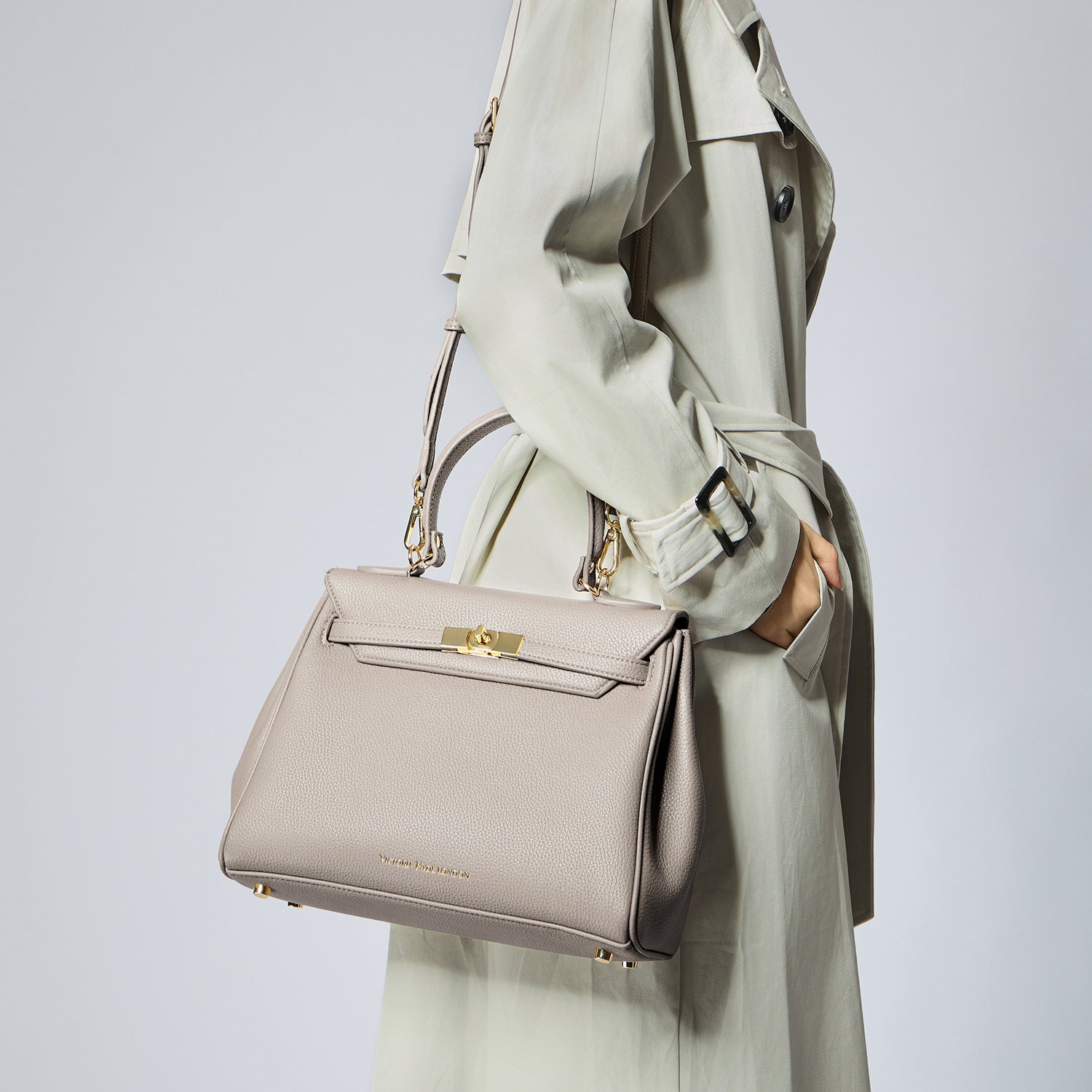 new_work_bag Victoria II nude business bag.Elegant nude Victoria Hyde handbag with light gold details. Vegan PU leather, 3-in-1 carry style (hand/shoulder/crossbody). Spacious interior: pockets for lipstick, keys, sunglasses. Lightweight &amp; regal for daily or evening wear.